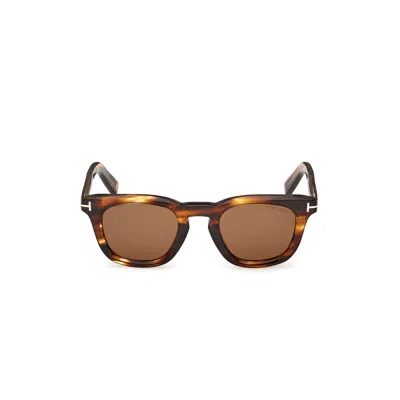 Tom Ford Ft1326 Tortoiseshell Square Frame Sunglasses In Brown