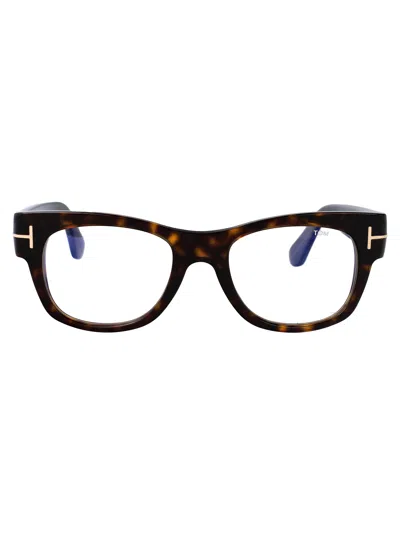 Tom Ford Ft5040-b Tortoiseshell Acetate Eyeglasses In Havana