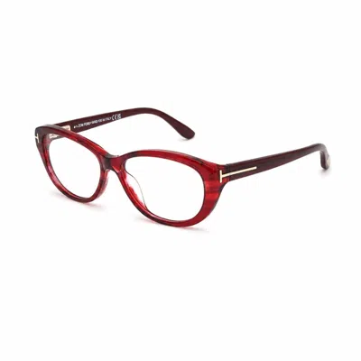 Tom Ford Ft5226 068 Transparent Stripped Red 54mm