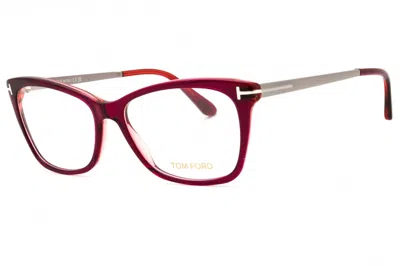 Tom Ford Ft5353 075 Crystal Fuchsia Pink 54mm In Red