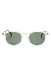 Tom Ford Ft539 Round-frame Sunglasses In Neutrals