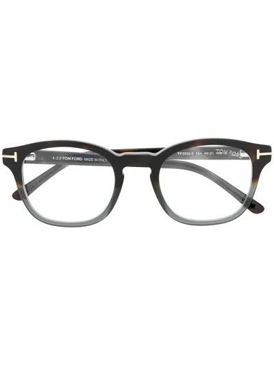 Tom Ford Ft5532 Square Glasses In Black