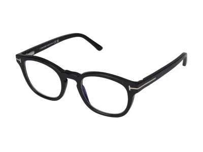 Tom Ford Ft5532-b Injected Acetate Eyeglasses In Black