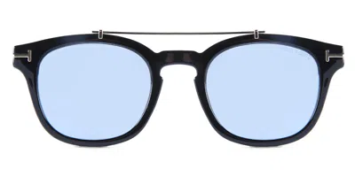 Tom Ford Ft5532-b-cl Clip-on Only 01x Men's Sunglasses Black Size 49