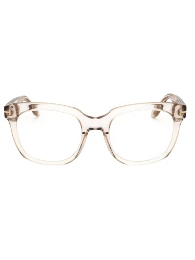Tom Ford Ft5537-b Eyeglasses In Shiny Pink / Clear Blue-light Block Lens