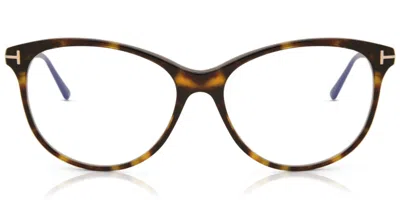 Tom Ford Ft5544-b Women's Glasses, Tortoiseshell, Size 55 In Brown