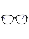Tom Ford Blue Light Block Cat Eye Ladies Eyeglasses Ft5949-b 001 56 In 001 Nero Lucido