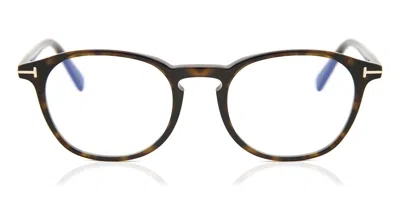 Tom Ford Ft5583-b Men's Glasses, Tortoiseshell, Size 52 In Brown