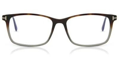 Tom Ford Ft5584-b 056 Blue-light Block Men's Glasses Tortoiseshell Size 54 - Free Lenses - Blue Light Block A In Black