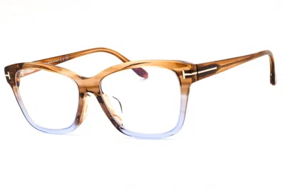 Tom Ford Ft5597fb Cat Eye Acetate Eyeglasses In Brown