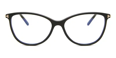 Tom Ford Ft5616-b 001 Blue-light Block Women's Glasses Black Size 54 - Free Lenses - Blue Light Block Availab