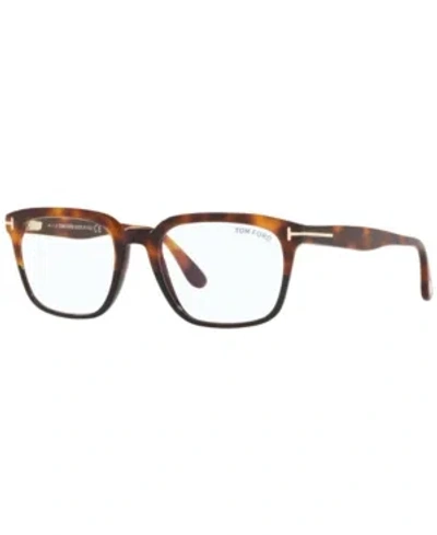 Tom Ford Ft5626-bw53056 Men's Square Eyeglasses In Dark Havana