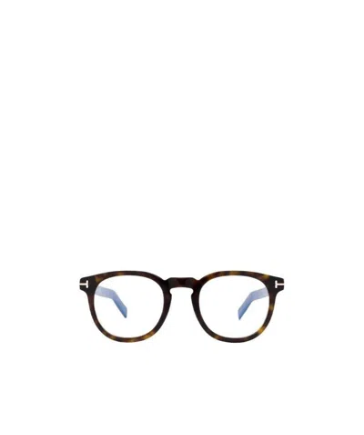 Tom Ford Ft5629b Round-frame Glasses In Black