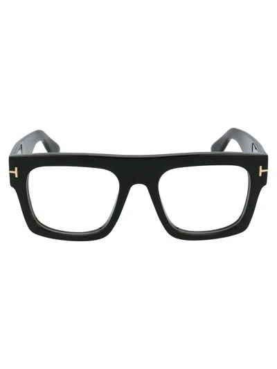 Tom Ford Ft5634-b Glasses In 001 Nero Lucido