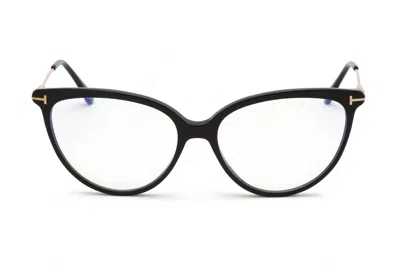 Tom Ford Ft5688-b Eyeglasses In Dark Havana / Clear Lens