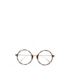 Tom Ford Ft5703b Round-frame Glasses In Nude