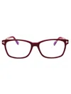 Tom Ford Ft5713-b Mini Rectangular Women's Eyeglasses In Purple