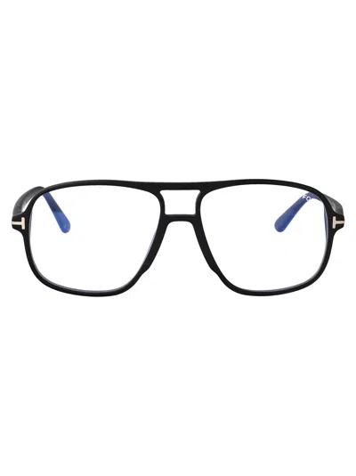 Tom Ford Ft5737-b Black Acetate Optical Eyeglasses