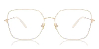 Tom Ford Ft5739-b 025 Women's Glasses White Size 57 - Free Lenses - Blue Light Block Available In Metallic