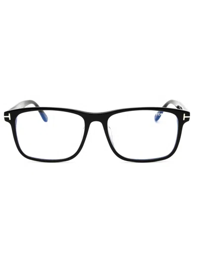 Tom Ford Rectangle-frame Glasses In Black