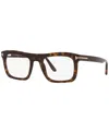 Tom Ford Ft5757-b Men's Rectangle Eyeglasses In Tortoise