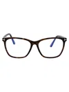 Tom Ford Tortoise Square Frame Glasses In 052 Avana Scura