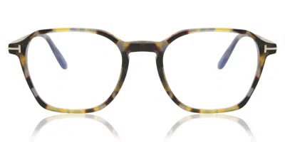 Tom Ford Ft5804-b Men's Glasses, Tortoiseshell, Size 50 In Black