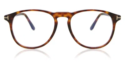 Tom Ford Ft5805-b Men's Glasses, Tortoiseshell, Size 52 In Brown