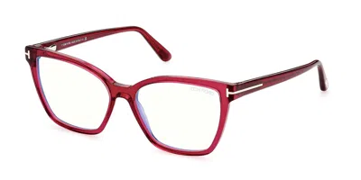 Tom Ford Ft5812-b Women's Glasses, Pink, Size 53 In Brown
