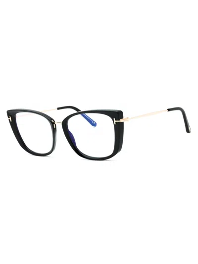 Tom Ford Ft5816-b Cat Eye Eyeglasses For Women In Gray