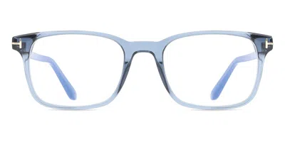 Tom Ford Round-frame Glasses In Blue