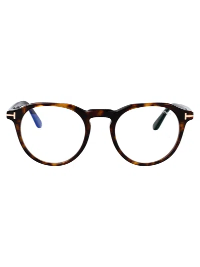 Tom Ford Ft5833-b Glasses In 052 Avana Scura