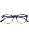 Tom Ford Ft5833b Round-frame Glasses In Brown
