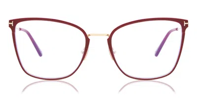 Tom Ford Ft5839-b 075 Women's Glasses Red Size 56 - Free Lenses - Blue Light Block Available
