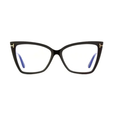 Tom Ford Ft5844 Eyeglasses In 001 Black