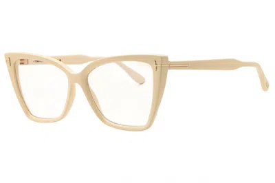Tom Ford Ft5844b Cat Eye Eyeglasses In Ivory