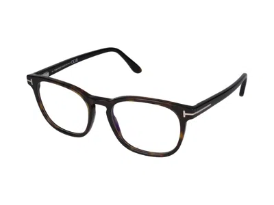 Tom Ford Ft5868-b Injected Acetate Eyeglasses In Black