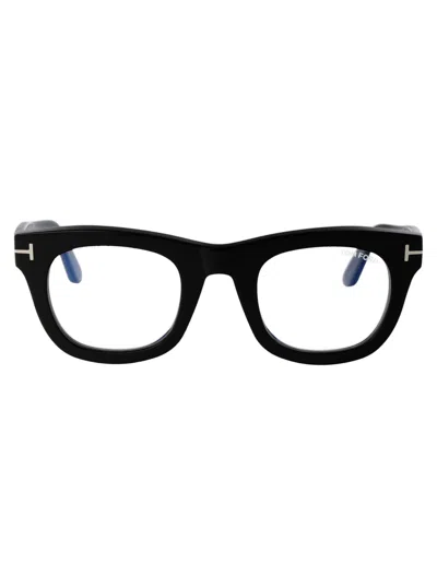 Tom Ford Ft5872-b Glasses In 001 Nero Lucido