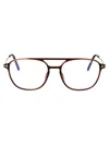 Tom Ford Ft5874-b Glasses In 048 Marrone Scuro Luc