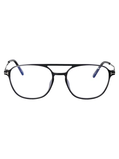 Tom Ford Ft5874-b Injected Eyeglasses In Black