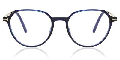Tom Ford Ft5875-b Men's Glasses, Blue, Size 52 In Red