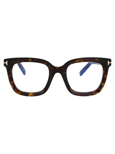 Tom Ford Ft5880-b Glasses In 052 Avana Scura