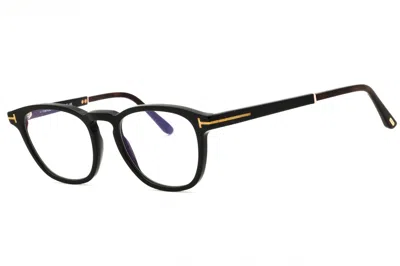 Tom Ford Ft5890b Round Acetate Eyeglasses In Black