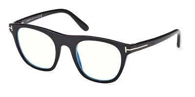 Pre-owned Tom Ford Ft5895-b-001-51 Shiny Black Sunglasses