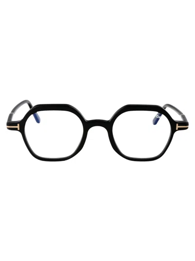 Tom Ford Ft5900-b Glasses In 001 Nero Lucido