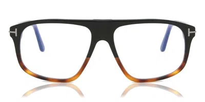 Tom Ford Ft5901-b-n Men's Glasses, Black, Size 55 In Brown