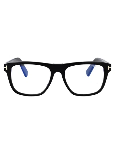 Tom Ford Ft5902-b Glasses In 001 Nero Lucido
