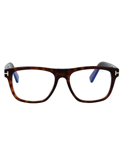 Tom Ford Ft5902-b Havana Acetate Eyeglasses