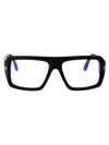 Tom Ford Ft5903b Logo-engraved Square-frame Glasses In 001 Nero Lucido