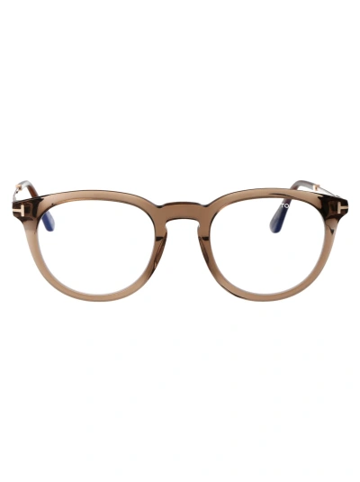 Tom Ford Ft5905-b Glasses In 045 Marrone Chiaro Luc